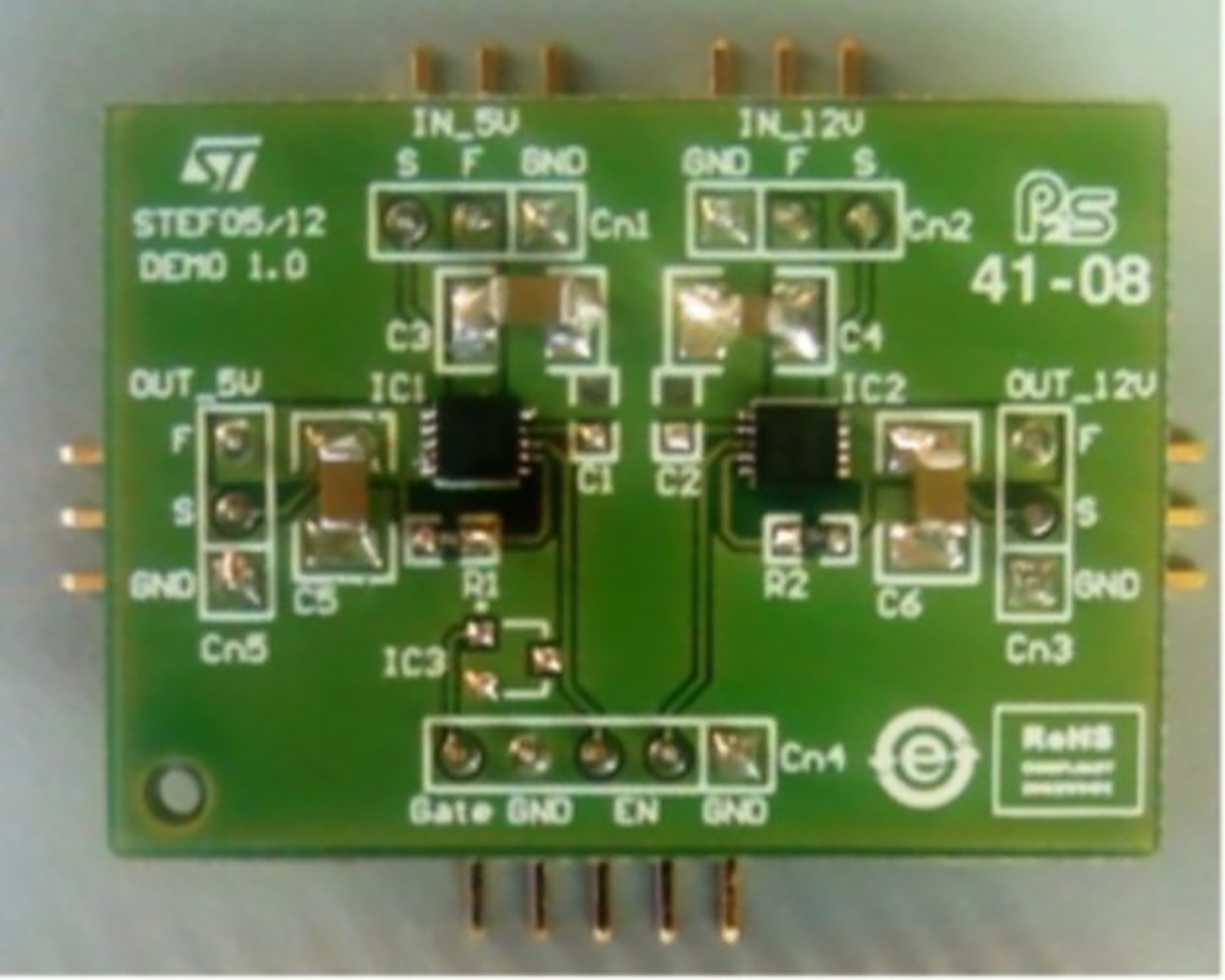 STMicroelectronics Power Line Protection Board for STEF12, STEF05