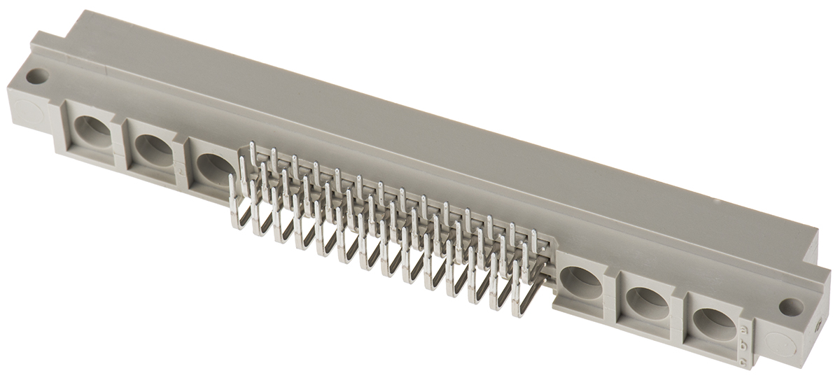 09031426901 HARTING 42 + 6 Way 2.54mm Pitch, Type M Class C2, 3 Row, Right Angle DIN 41612 Connector, Plug