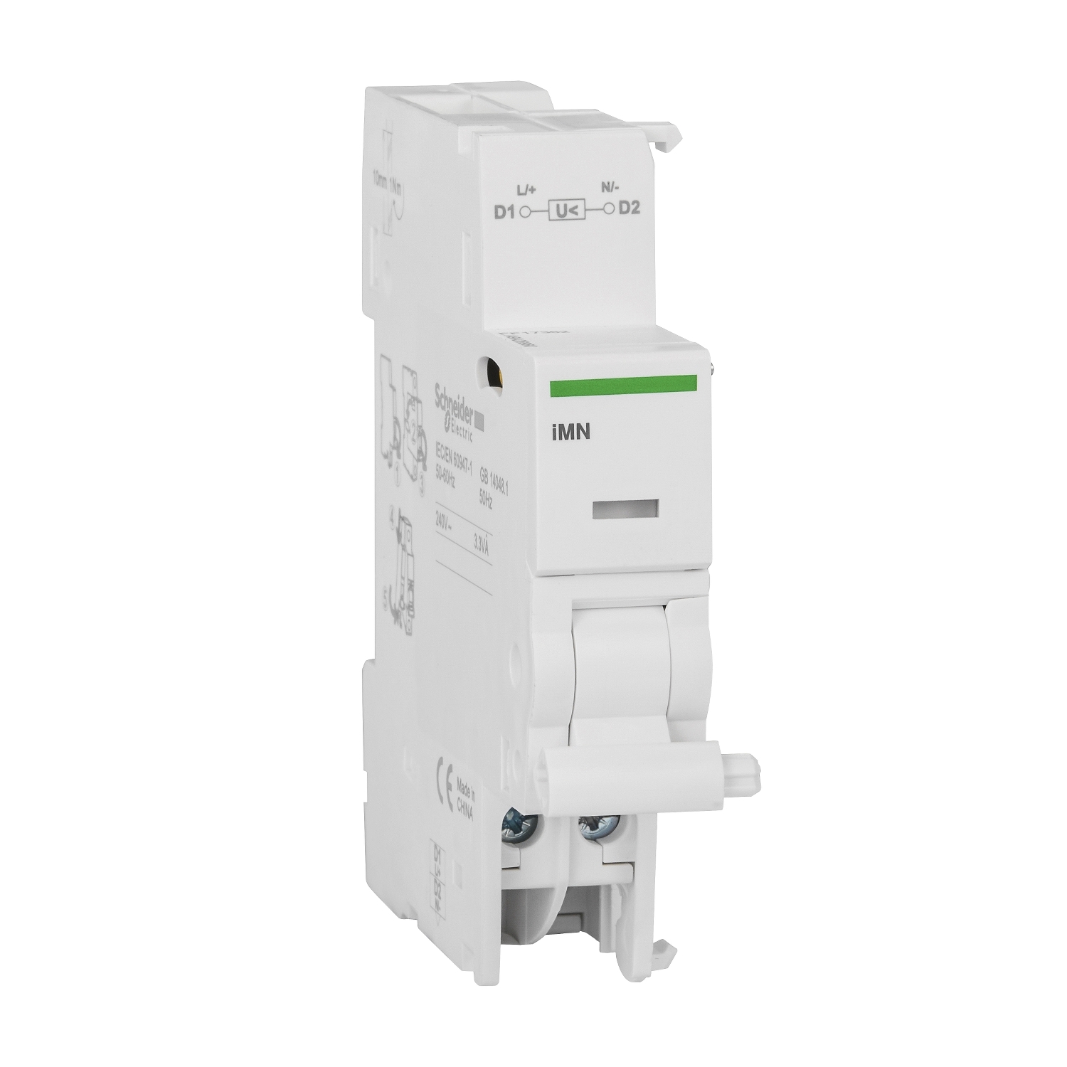 a9a26960 Schneider Electric 220V ac, 240 V ac DIN Rail Undervoltage Release Circuit Trip for use with ARA, iC40, ic60 MCB, iC65,