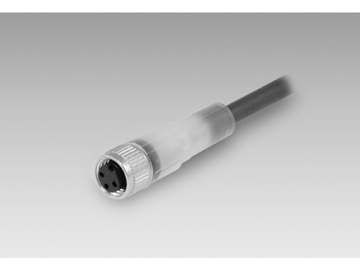 Baumer, ESG 32 Series, Straight Female M8 to Open Lead Cable, 3 Core 2m Cable