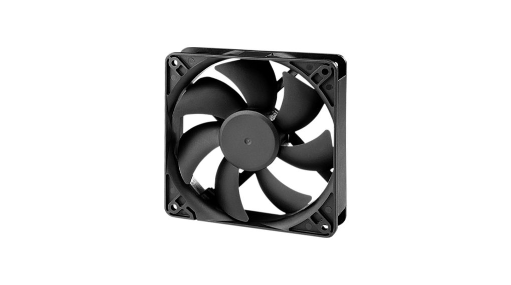 Sunon EEC Series Axial Fan, 24V dc, 75 cfm, 2 W, 84 mA Max 120 mm 120mm 25 mm