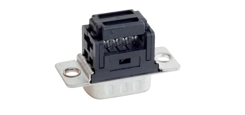 CONEC 9 Way Through Hole D-sub Connector Socket, with Mounting Hole