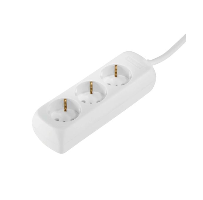 Hama 3 Gang Power Distribution Unit, 1.4m Cable, 16A, 250 V