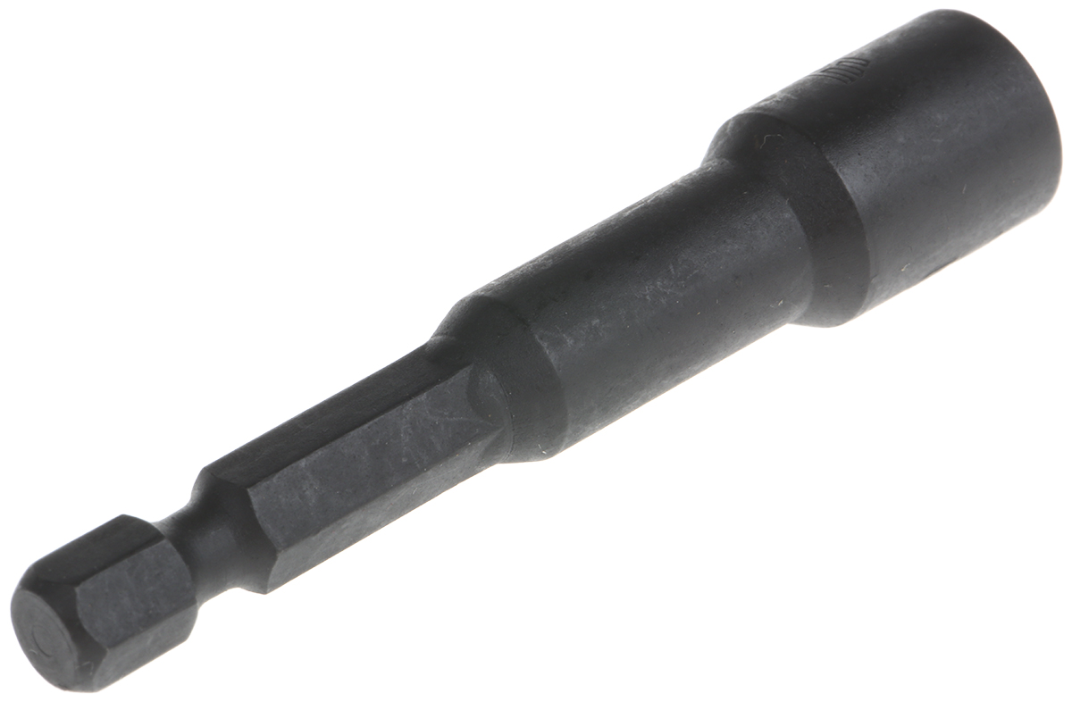 ef6dm8l Facom Hex Bit Holder, 1/4 in Tip, 8 mm Tip, Round Drive, 70 mm Overall 1-Piece