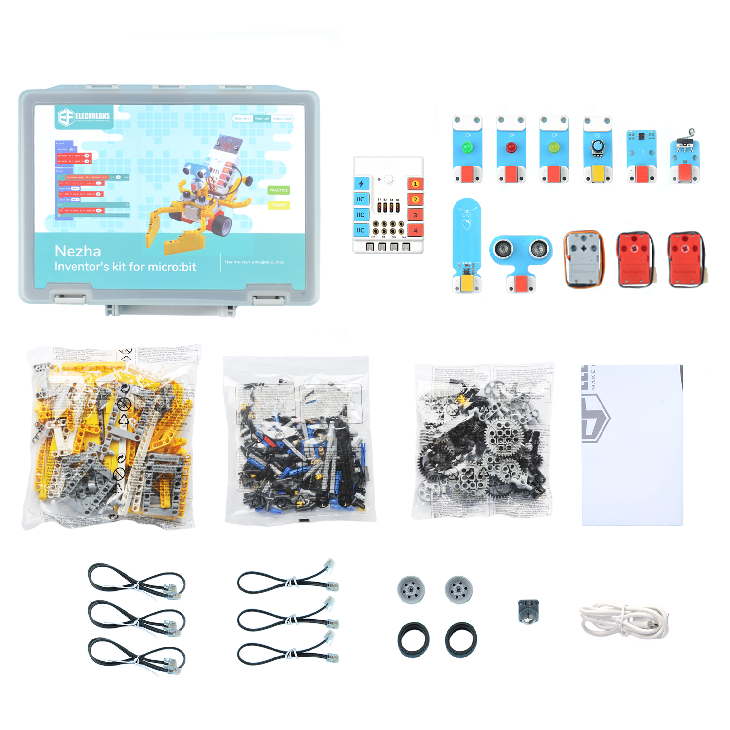 ef08232 Elecfreaks EF08232 BBC Micro:bit Add-on Inventor's Kit for Micro:bit