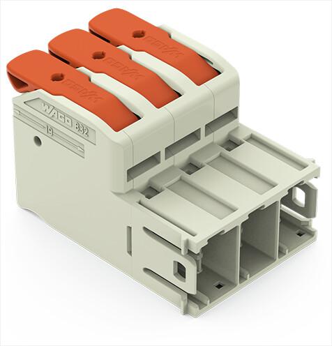 Wago 10.16mm Pitch 3 Way Pluggable Terminal Block, Plug
