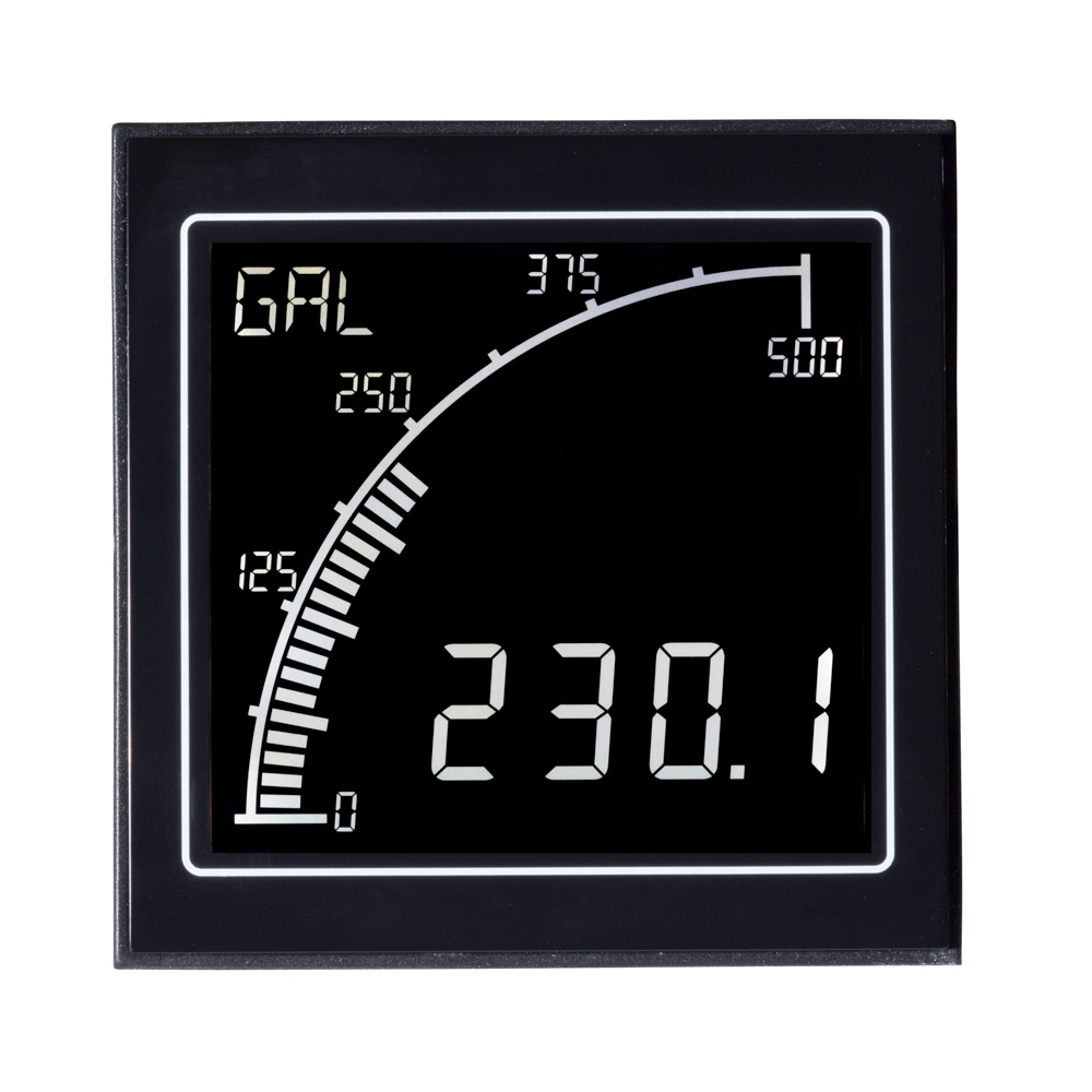apm-proc-ano Trumeter APM LCD Digital Panel Multifunction Meter for Voltage, Current,  68 mm  x 68 mm