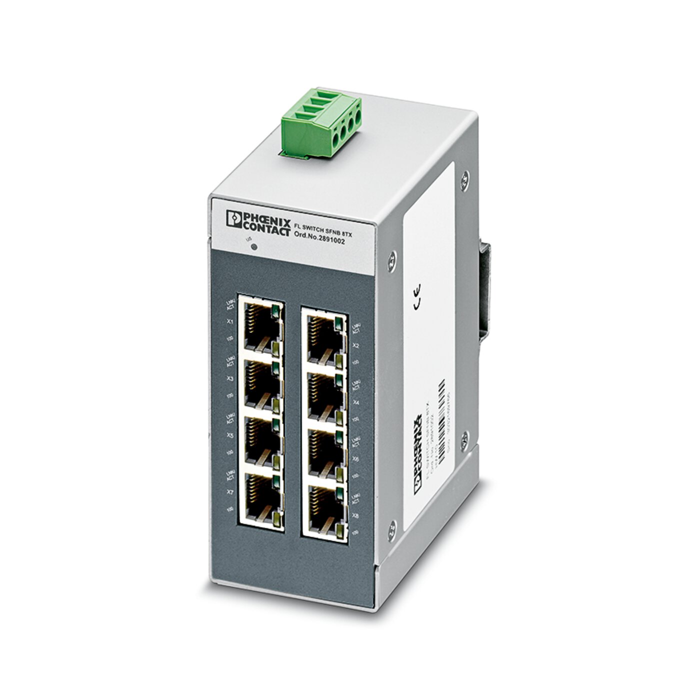 2891002 Phoenix Contact Unmanaged 8 Port Ethernet Switch