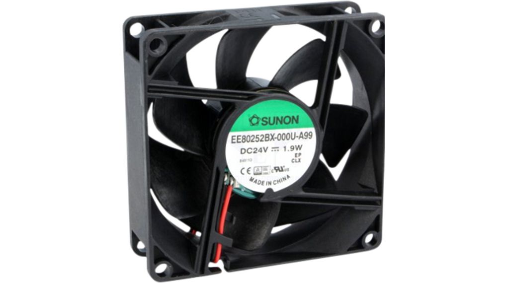 Sunon EF Series Axial Fan, 24V dc, 23 cfm, 1.44 W, 72 mA Max 60 mm 60mm 20 mm