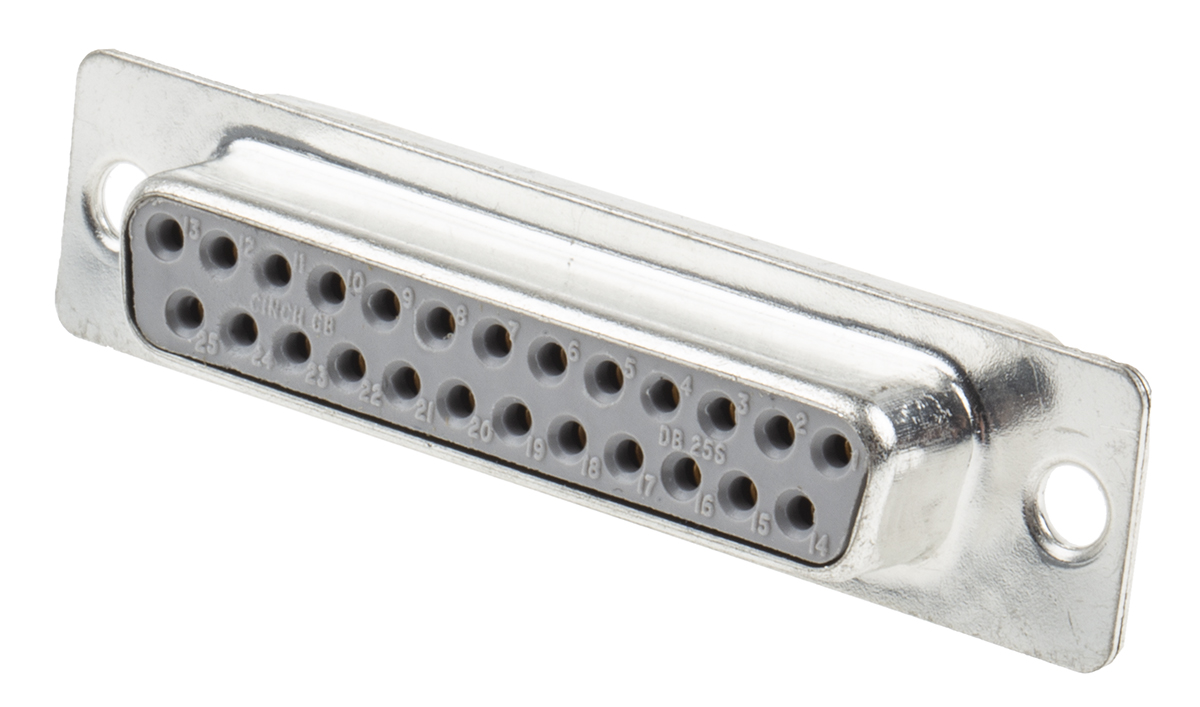 RS PRO 25 Way Panel Mount D-sub Connector Socket