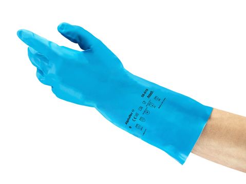 Ansell AlphaTec 58-010 Blue Nitrile Safety Shoes, Nitrile Coating