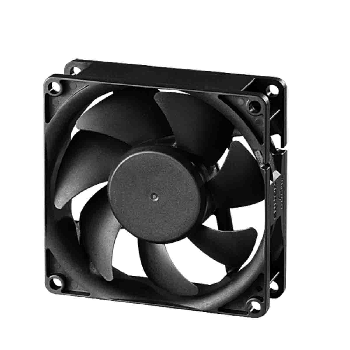 Sunon EF Series Axial Fan, 12V dc, 33 cfm, 780 mW, 75 mA Max, IP20 80 mm 80mm 25 mm
