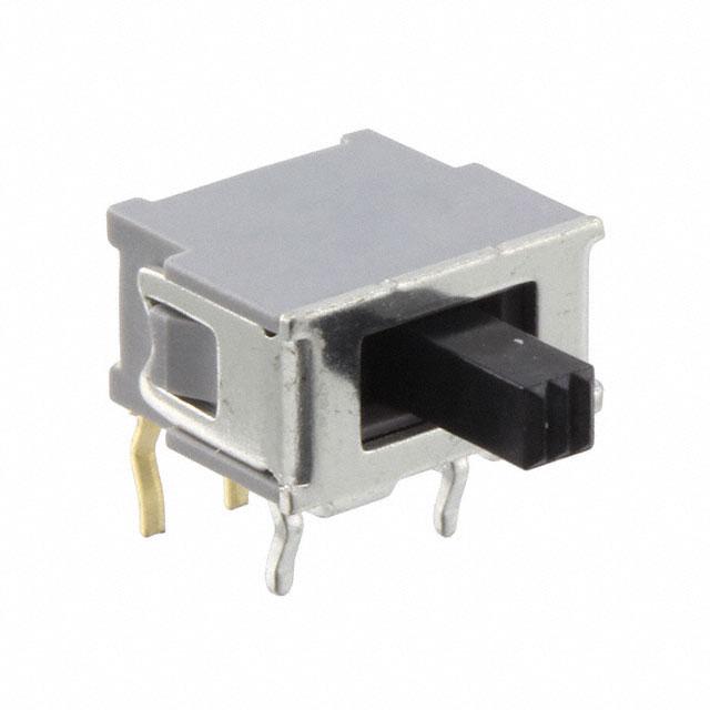 Nidec Components Corporation AS1E-5M-10-Z, SPDT Slide Switch, Through Hole, Right Angle