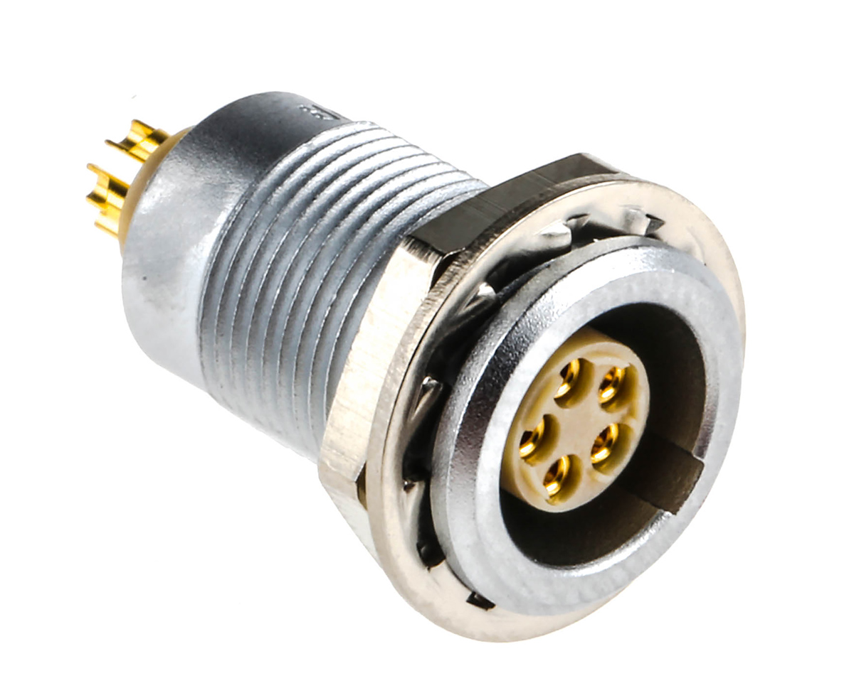 LEMO Circular Connector, 5 Contacts, Panel Mount, 10 mm Connector, Socket, Female, IP50, 0B Series