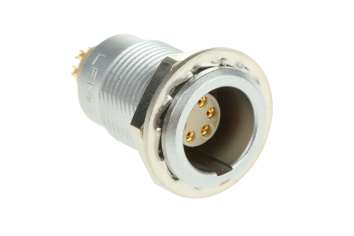 LEMO Circular Connector, 6 Contacts, Panel Mount, 10 mm Connector, Socket, Female, IP50, 0B Series