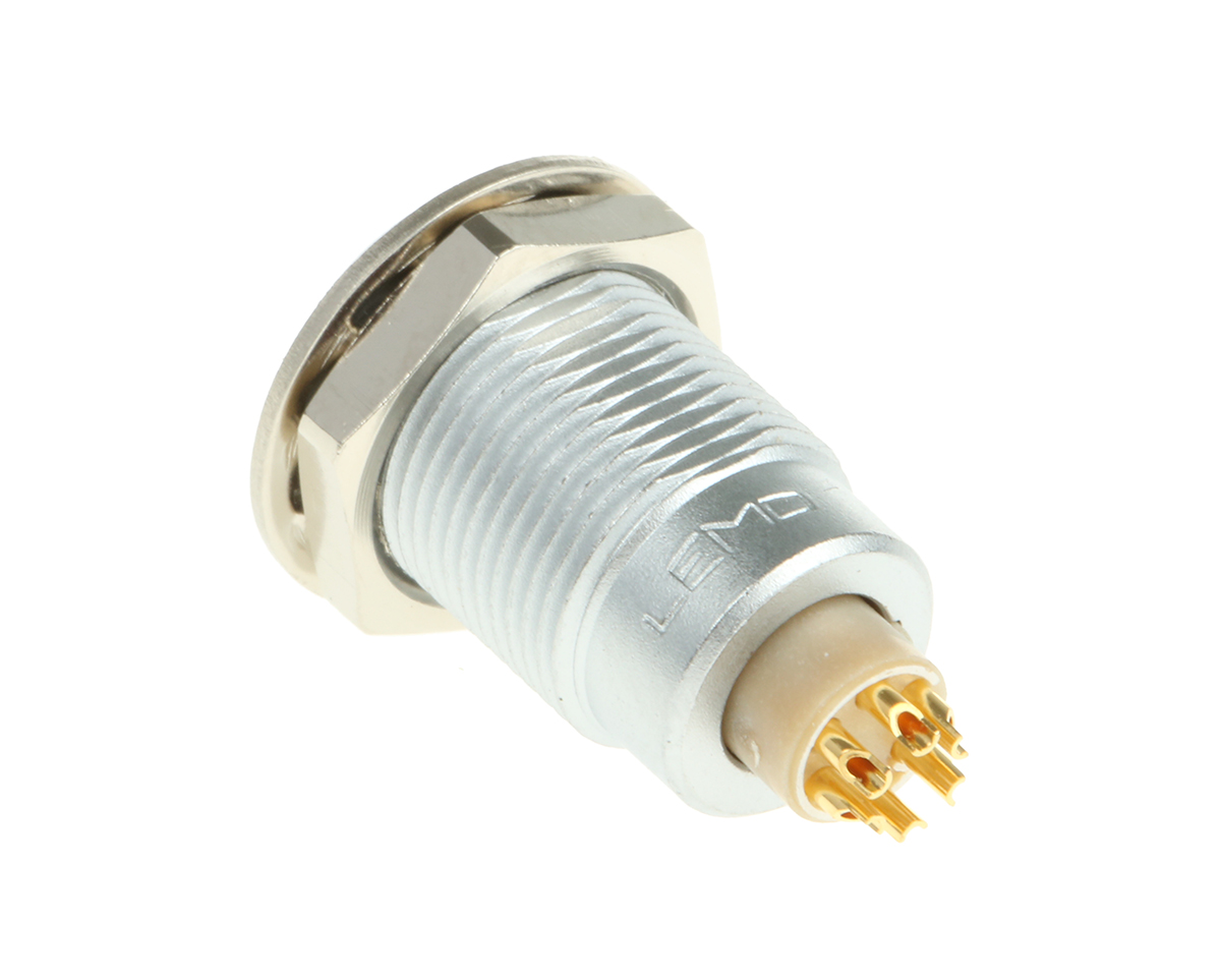 egg0b306cll LEMO Circular Connector, 6 Contacts, Panel Mount, 10 mm Connector, Socket, Female, IP50, 0B Series