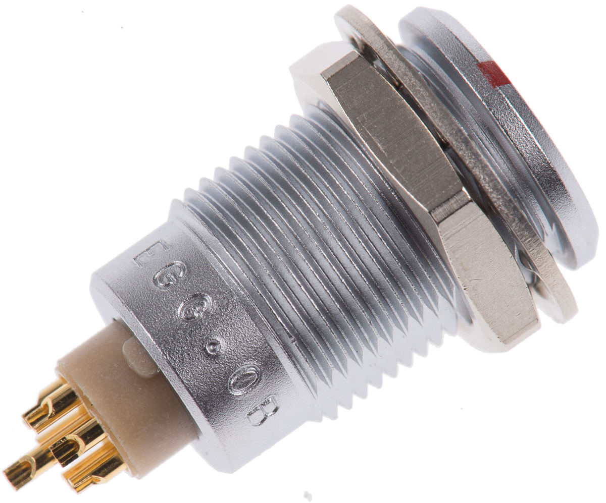 egg0b307cll LEMO Circular Connector, 7 Contacts, Panel Mount, 10 mm Connector, Socket, Female, IP50, 0B Series