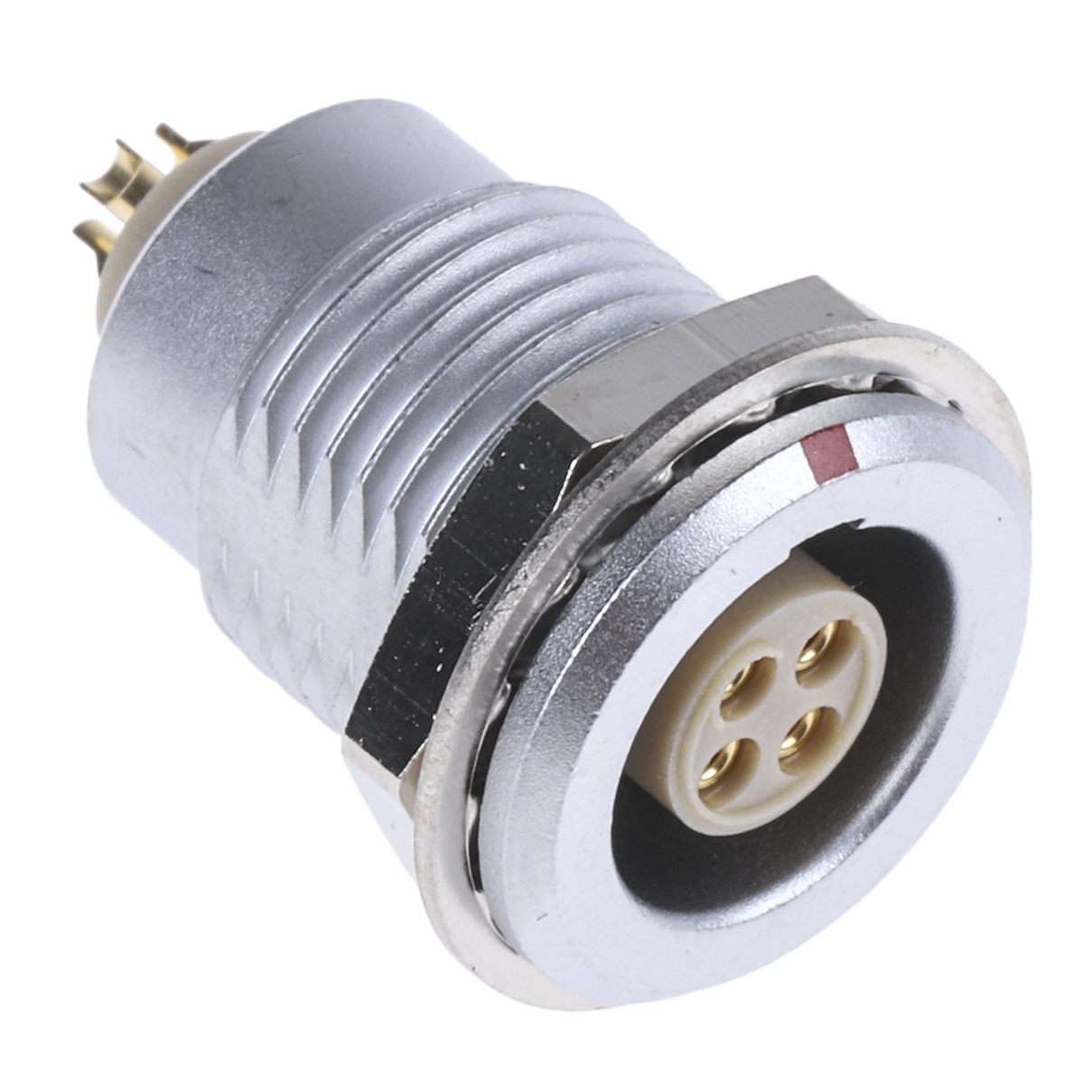 LEMO Circular Connector, 4 Contacts, Panel Mount, 14 mm Connector, Socket, Female, IP50, 1B Series