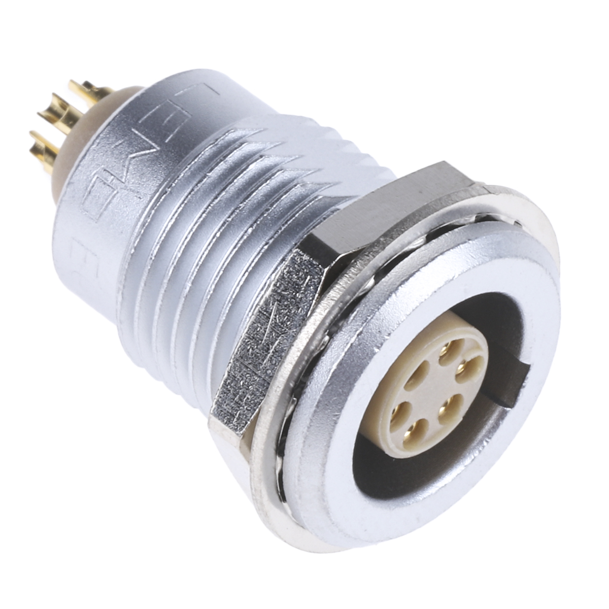 LEMO Circular Connector, 6 Contacts, Panel Mount, 14 mm Connector, Socket, Female, IP50, 1B Series