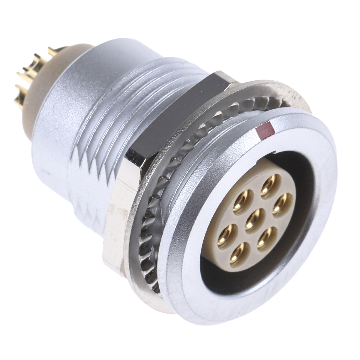 LEMO Circular Connector, 7 Contacts, Panel Mount, 18 mm Connector, Socket, Female, IP50, 2B Series