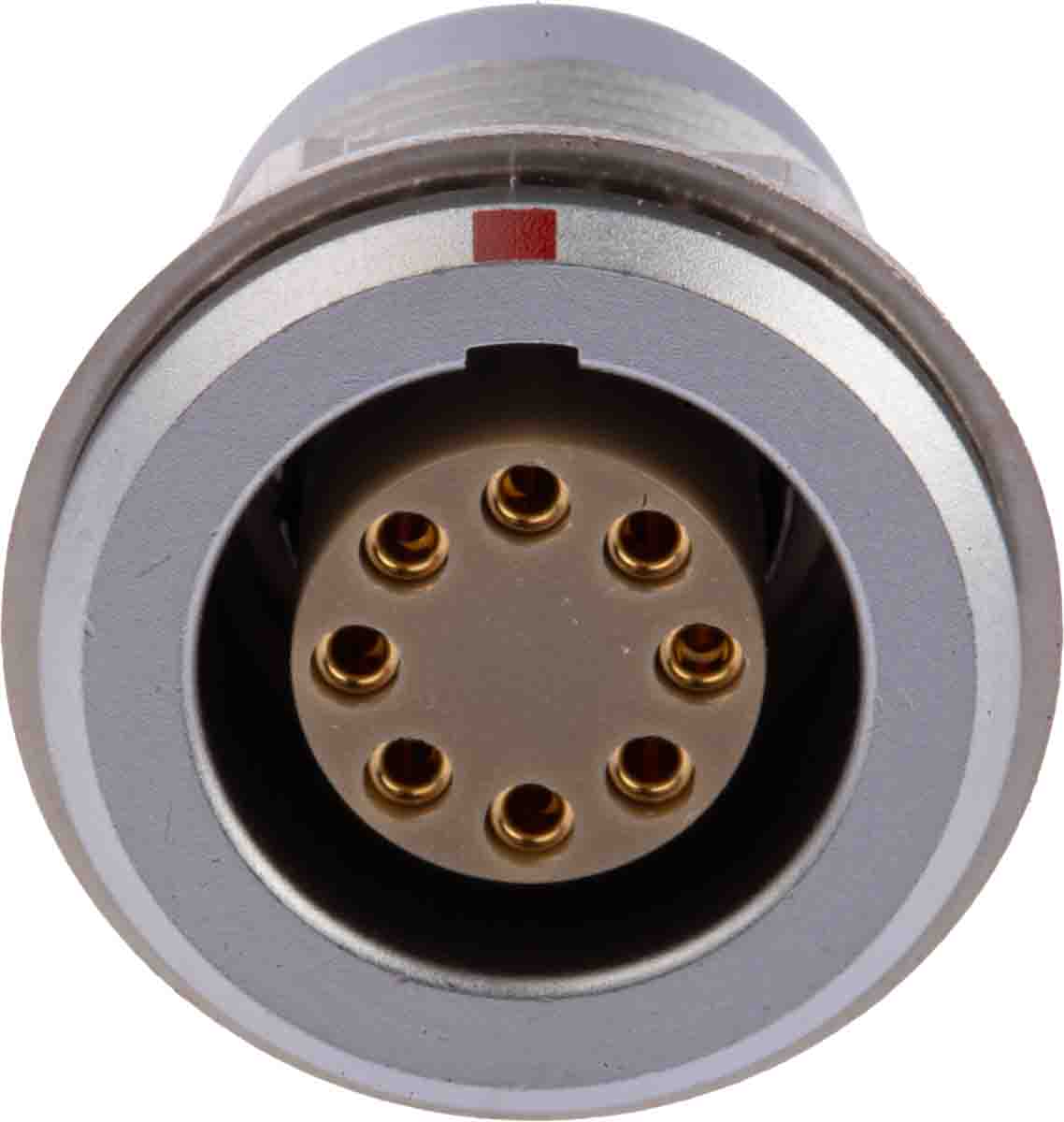 egg2b308cll LEMO Circular Connector, 8 Contacts, Panel Mount, 18 mm Connector, Socket, Female, IP50, 2B Series