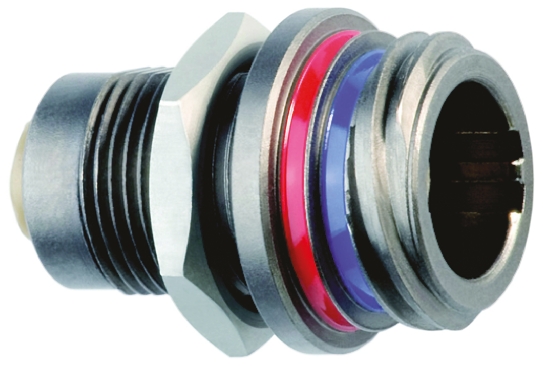 LEMO Circular Connector, 5 Contacts, Panel Mount, Standard Connector, Socket, Female, IP68, 0M Series