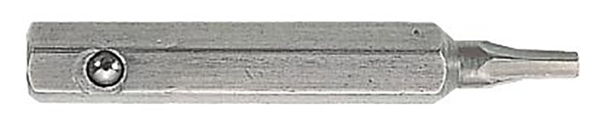 Facom Hex Screwdriver Bit, 4 mm Tip, 1.3 mm Tip, Hex Drive, 28 mm Overall 1-Piece