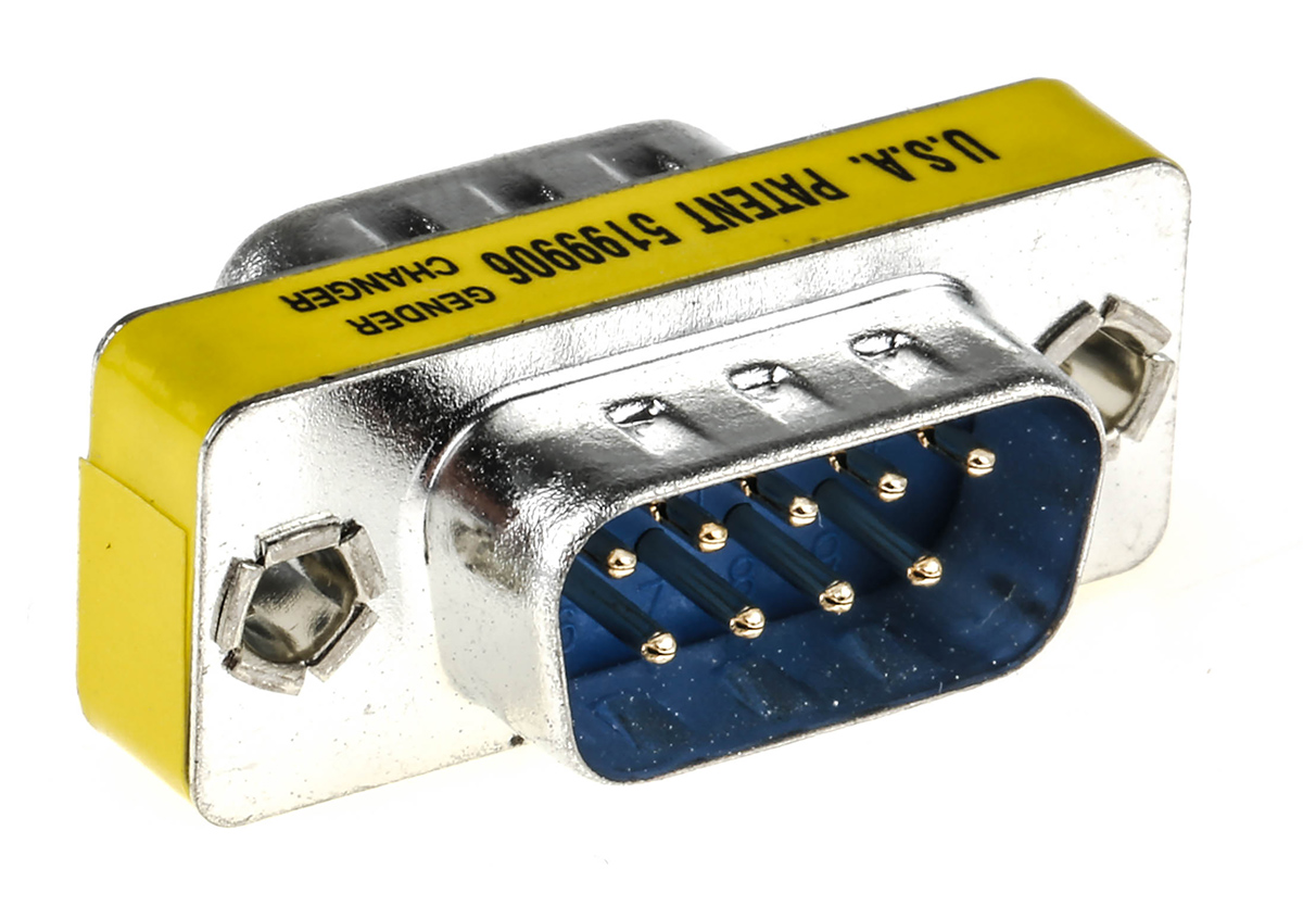 Switchcraft D-Sub Adapter 9-Way D-Sub to Male Male 9-Way D-Sub Male Male