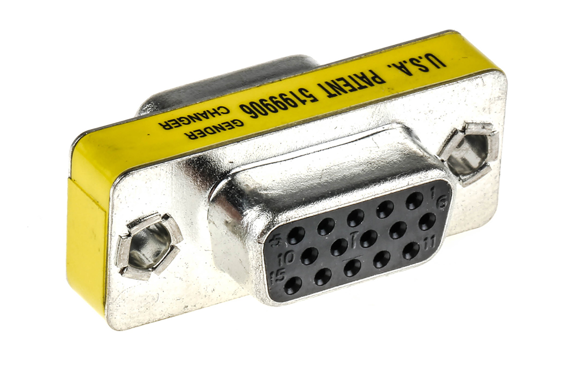Switchcraft D-Sub Adapter 15-Way D-Sub to Female Female 15 Way D-Sub Female Female