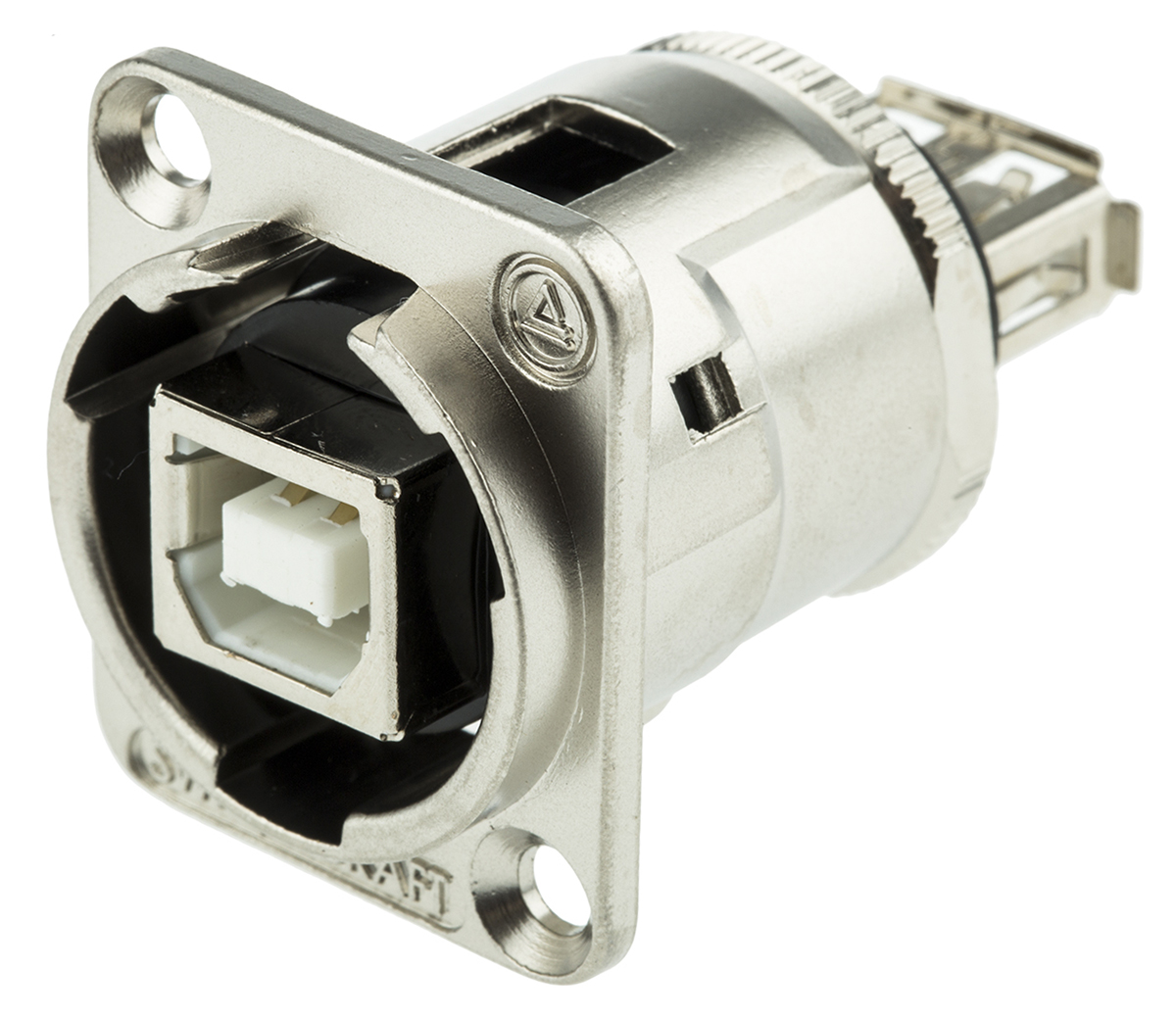 Switchcraft USB Type A to Female to USB B Female Adapter