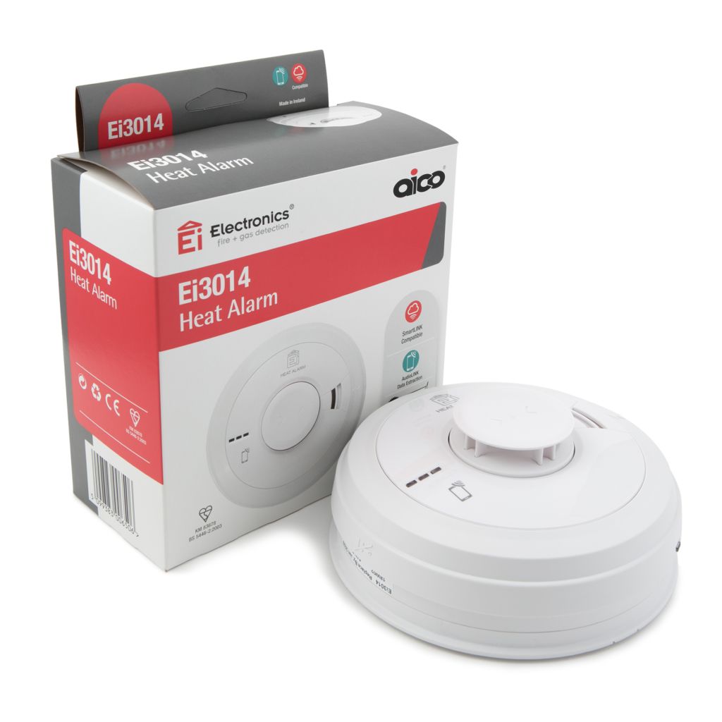 Aico Plastic Heat Detector Heat Detector, 85 dB, 230 V