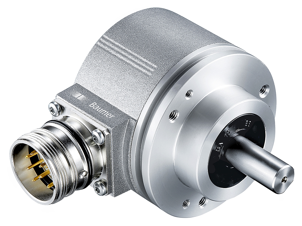 Baumer EIL580 Series Optical Incremental Encoder 30V, 1024 ppr ppr, Push Pull, HTL Signal, Solid Type, 10 mm Shaft
