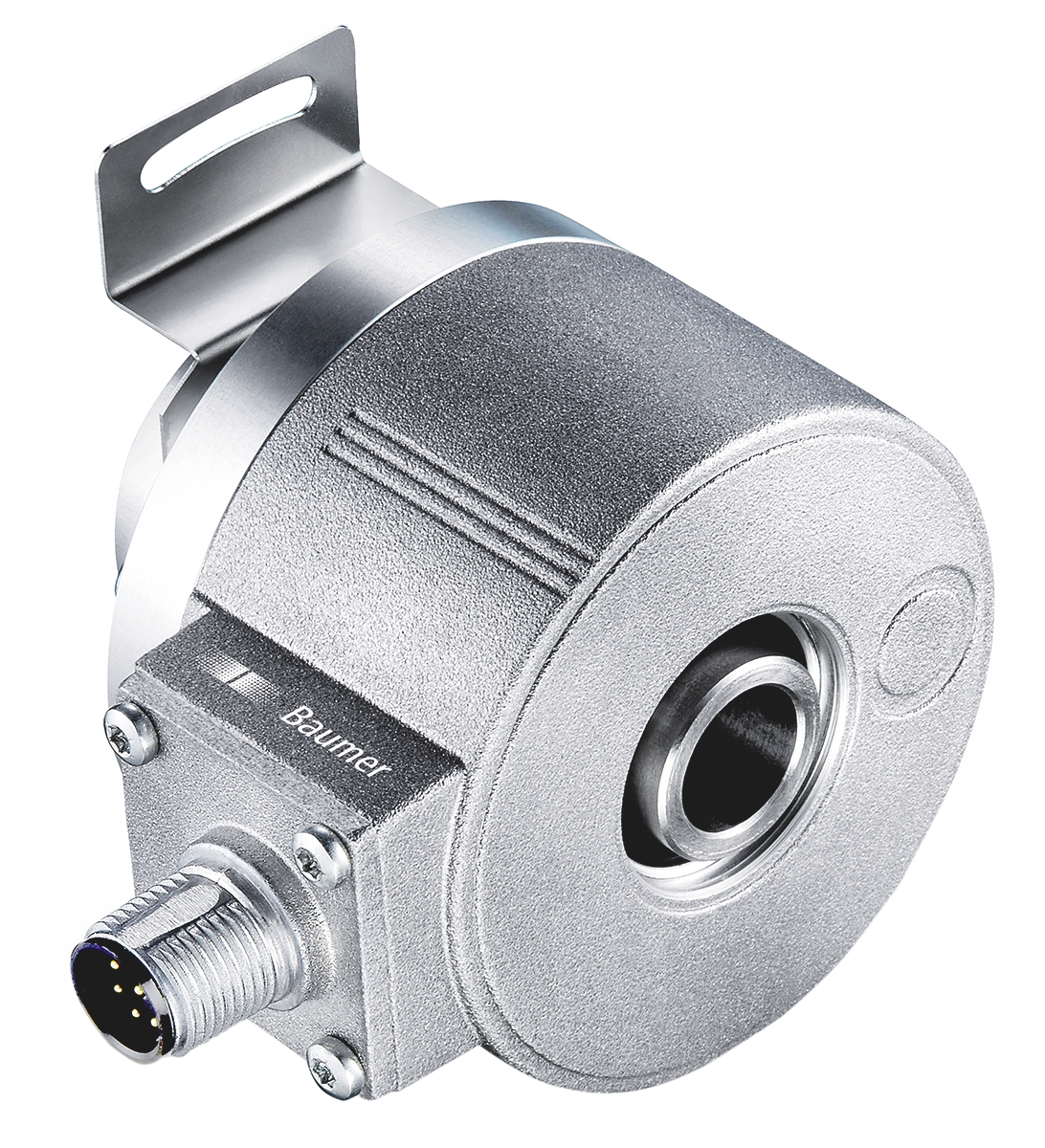 Baumer EIL580 Series Optical Incremental Encoder 30V, 512 ppr ppr, HTL, Push Pull Signal, Hollow Type, 12 mm Shaft