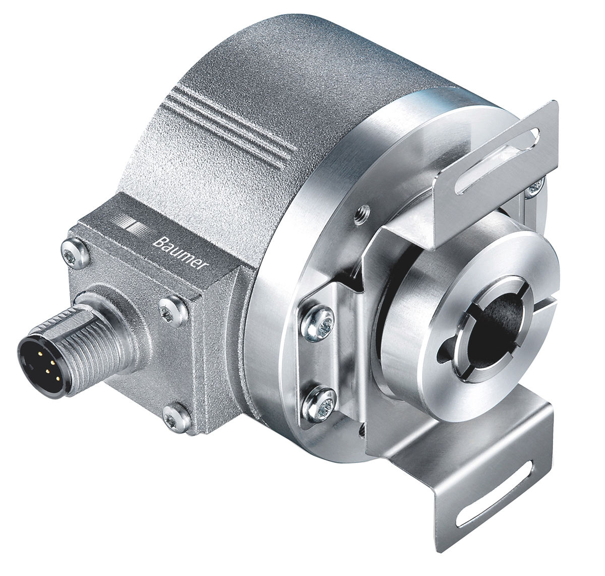 Baumer EIL580P Series Optical Incremental Encoder 30V dc, 65536 ppr ppr, TTL/HTL Signal, Hollow Type, 12 mm Shaft