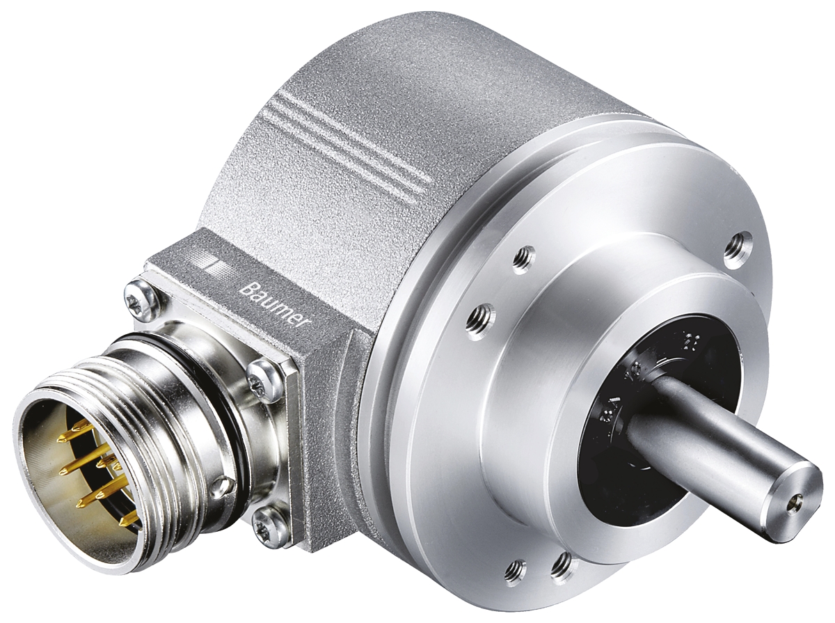 Baumer EIL580P Series Optical Incremental Encoder 30V dc, 65536 ppr ppr, TTL/HTL Signal, Solid Type, 10 mm Shaft