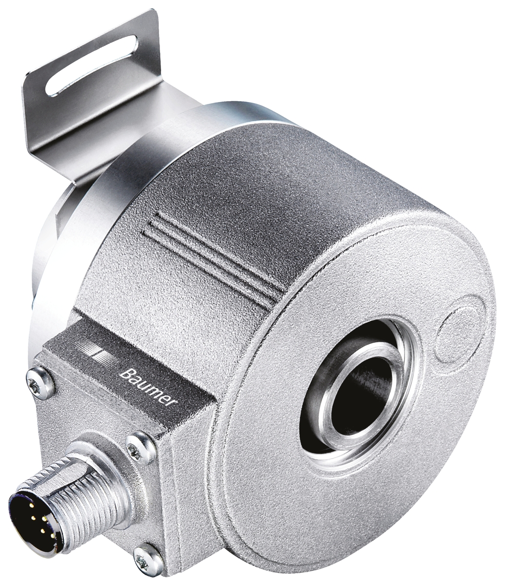 Baumer EIL580P Series Optical Incremental Encoder 30V, 65536 ppr ppr, HTL, TTL Signal, Hollow Type, 12 mm Shaft