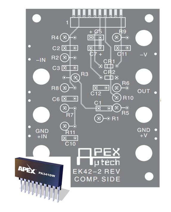 Apex EK-PA341DW Evaluation Kit Power Amplifier Evaluation Kit for PA341DW for PA341DW