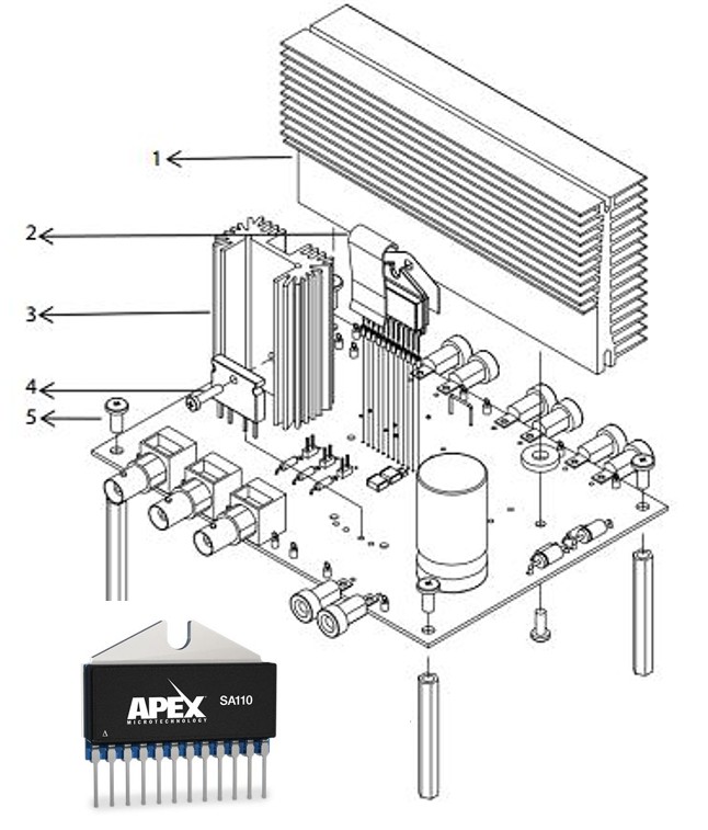 Apex EK-SA110DP Evaluation Kit Power Amplifier Evaluation Kit for SA110DP for SA110DP