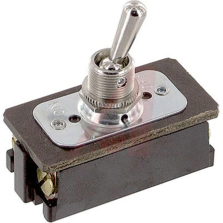 Carling Technologies Toggle Switch, Panel Mount, On-Off, DPST, Screw Terminal, 250 V ac