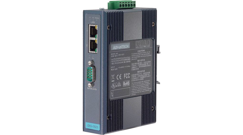 Advantech Serial Device Server 3, 921.6 kbps Baud Rate