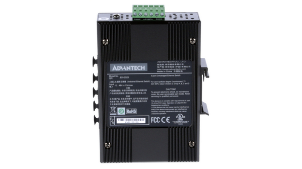 eki-2525-be Advantech EKI Series DIN Rail, Wall Unmanaged Ethernet Switch, 5, 100Mbps Transmission, 12/48 V dc