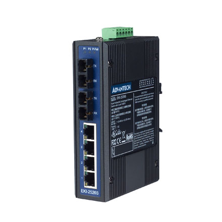 Advantech Unmanaged 6 Port Ethernet Switch