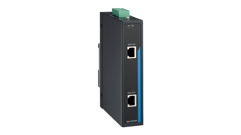 Advantech 2 Port PoE Injector, 48V dc Input 30 W, 55V dc Output