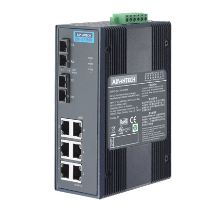 Advantech Unmanaged Ethernet Switch 8 Port Unmanaged Ethernet Switch