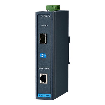 Advantech RJ45, SFP Media Converter, 1000Mbps 100 m
