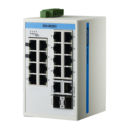Advantech Unmanaged 18 Port Ethernet Switch