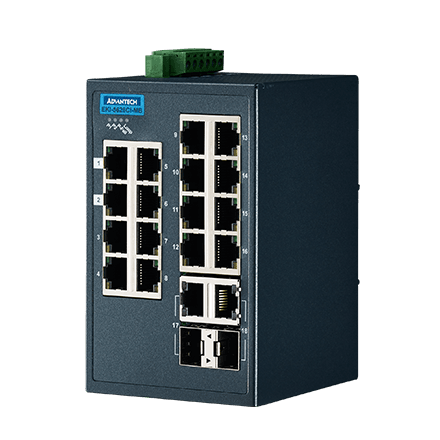 Advantech EKI:5626CI:MB:AE Gigabit Ethernet Switch 18 Port Ethernet Switch