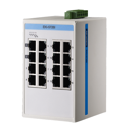 Advantech EKI 5726 Unmanaged 16 Port Ethernet Switch