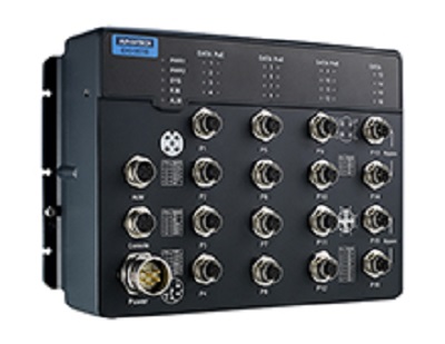 Advantech EKI:9516 Managed 12 Port Ethernet Switch Power Over Ethernet