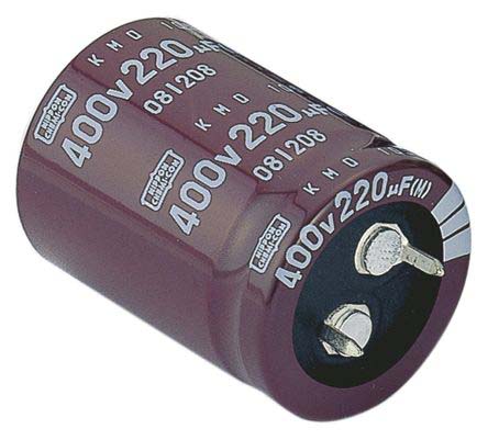 CHEMI-CON 680 μF Capacitor 200V dc, Snap-in - EKMQ201VSN681MP40S